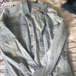 Denim Collared Shirt